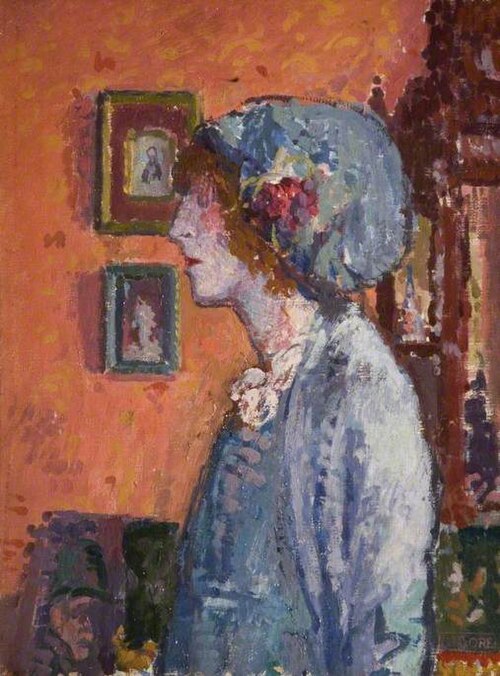 Portrait of the Artist's Wife, 1911, Spencer Frederick Gore