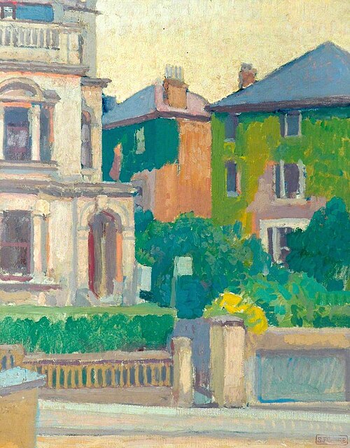 Suburban Street, 1913, Spencer Frederick Gore