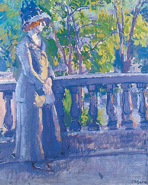 The Balcony, Mornington Crescent, London, 1911, Spencer Frederick Gore