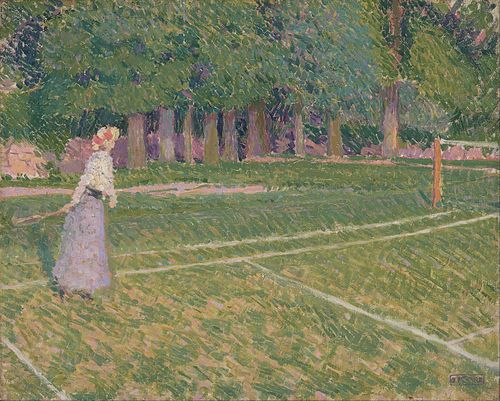 Tennis at Hertingfordbury, 1910, Spencer Frederick Gore