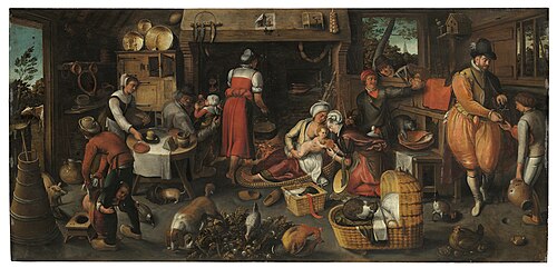 Visit to the Tenants, , Marten van Cleve
