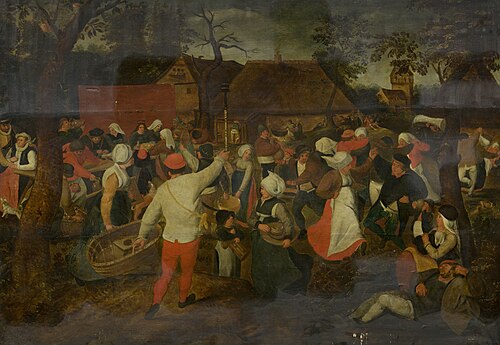 Wedding Dance in the Open Air, 1600, Marten van Cleve