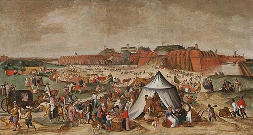 Demolition of the Citadel of Antwerp, 1580, Martin van Cleve
