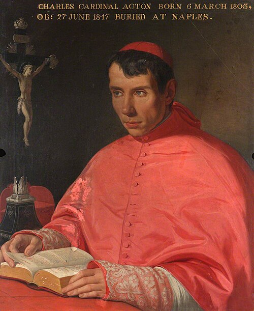Cardinal Charles Januarius Edward Acton (1803-1847), 1844, Vincenzo Morani