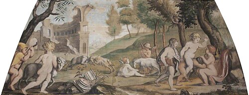 Putti and Cupids playing with Goats (after Polidoro da Caravaggio), 1638, Francis Cleyn