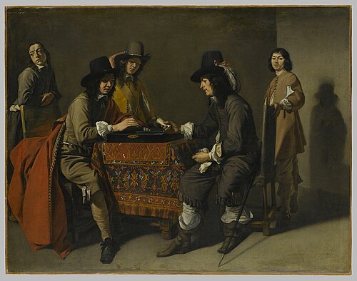 Les Joueurs de trictrac, 1650, Mathieu Le Nain