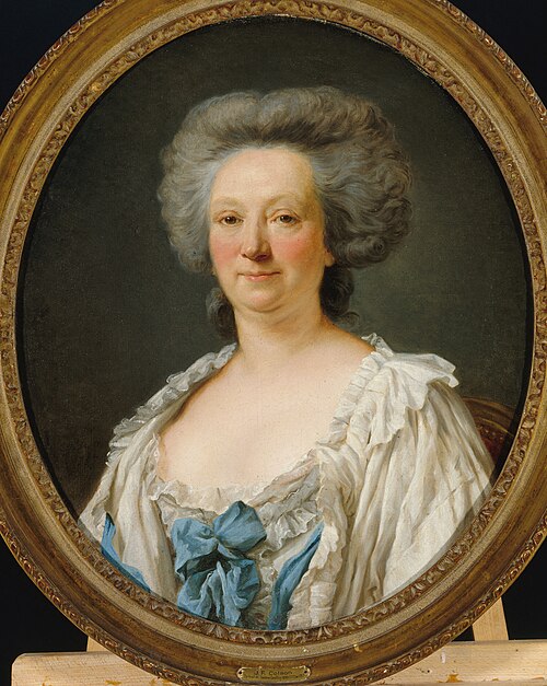 Portrait de femme autrefois identifiée comme Mme Geoffrin, 1787, Jean-François Colson