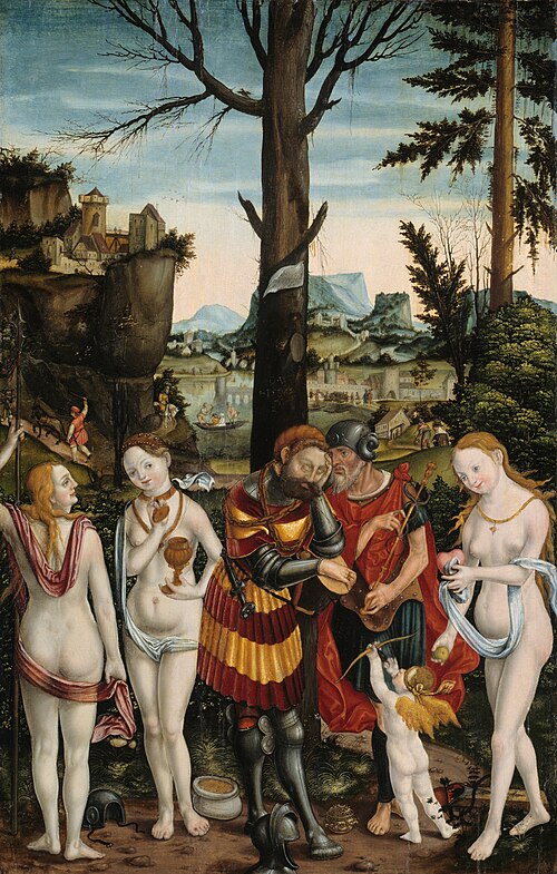 The Dream of Paris, 1522, Matthias Gerung