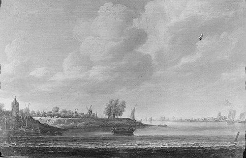 river - landscape, 1638, Jan Meerhout