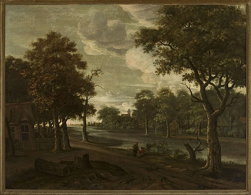 Riverside landscape, , Joris van der Haagen