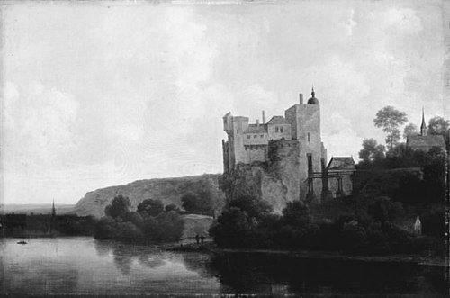 Castle by a River, 1649, Joris van der Haagen