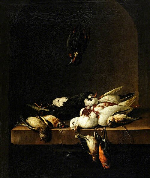 Still Life with Dead Birds, 1654, Joris van der Haagen