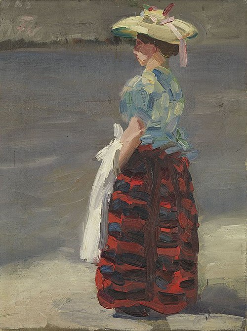 Bauernmädchen, 1905, Max Feldbauer