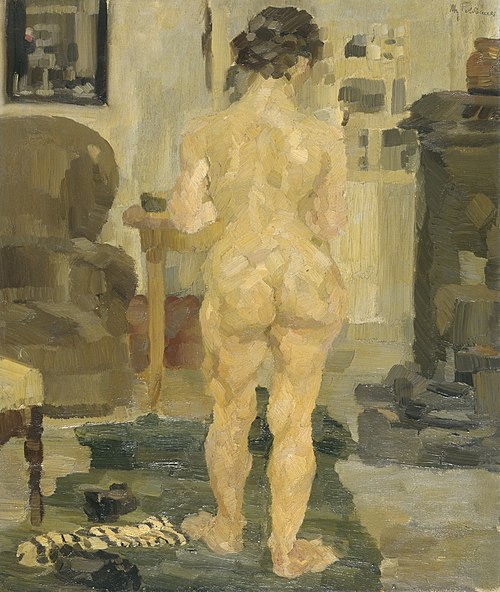 Akt am Ofen, 1903, Max Feldbauer