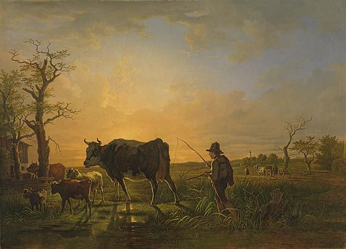 Abendlandschaft, 1821, Max Josef Wagenbauer