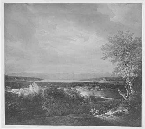 View of Lake Starnberg, 1806, Max Josef Wagenbauer