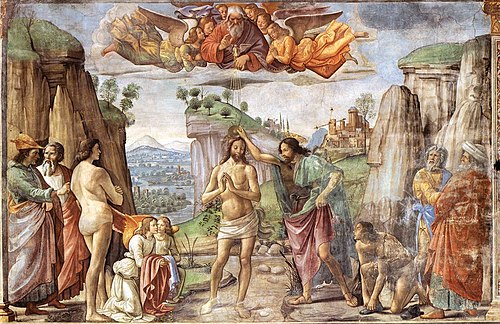 Baptism of Christ, 1488, Domenico Ghirlandaio