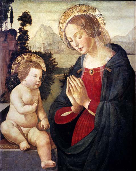 Adoration of the Child., 1490, Domenico Ghirlandaio