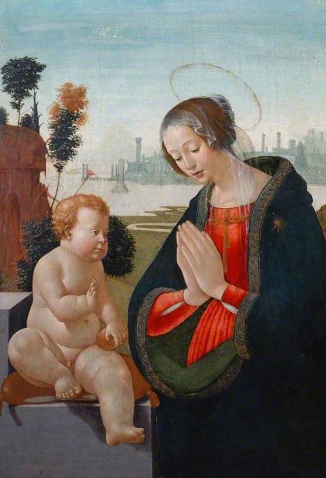 Madonna Adoring the Child, , Domenico Ghirlandaio