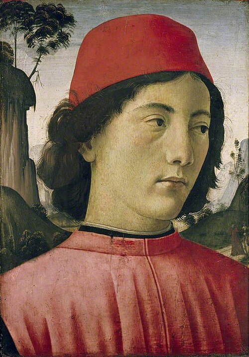 Portrait of a young Man, 1477, Domenico Ghirlandaio