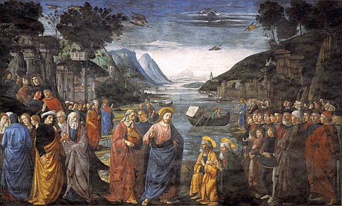 La Vocation des premiers apôtres Pierre et André, 1481, Domenico Ghirlandaio