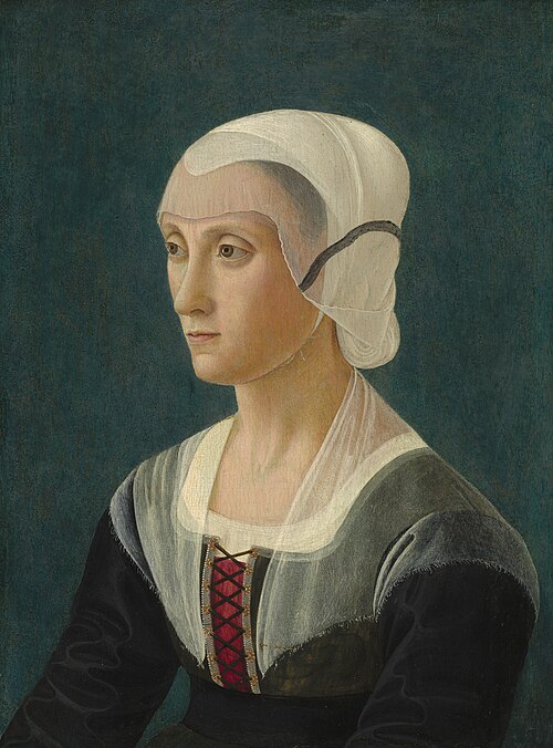 Portrait of Lucrezia Tornabuoni, 1475, Domenico Ghirlandaio