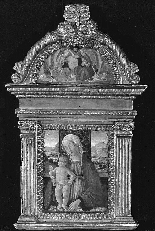 Virgin and Child; Coronation of the Virgin, 1480, Domenico Ghirlandaio
