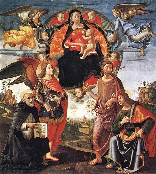 Madonna in Glory with Saints, 1490, Domenico Ghirlandaio