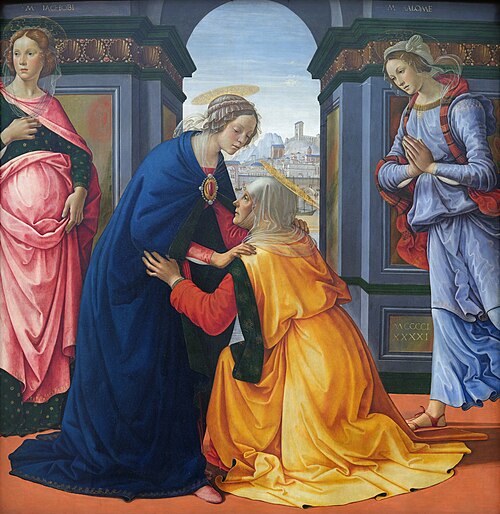 La Visitation avec Marie-Jacobie et Marie-Salomé, 1491, Domenico Ghirlandaio