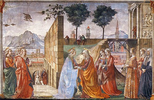 Visitation, 1450, Domenico Ghirlandaio