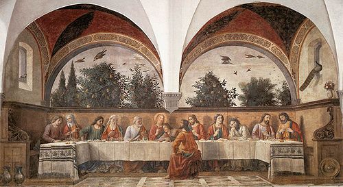 Cenacolo de Domenico Ghirlandaio, 1480, Domenico Ghirlandaio