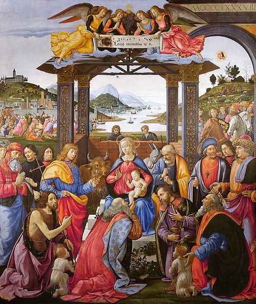 L'Adoration des mages, 1485, Domenico Ghirlandaio