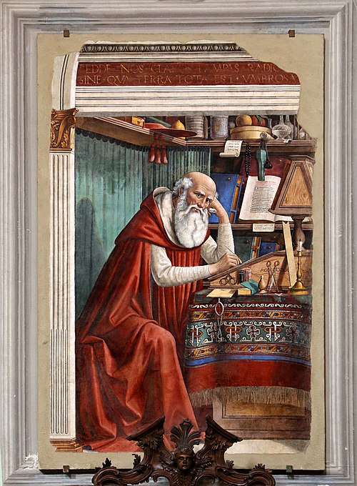 Saint Jérôme dans son étude, 1480, Domenico Ghirlandaio