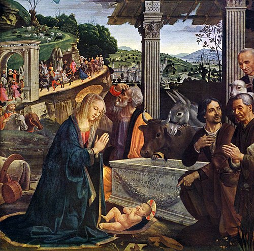 Adoration des bergers, 1480, Domenico Ghirlandaio