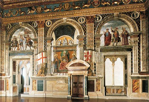 Decoration of the Sala del Gigli, 1482, Domenico Ghirlandaio