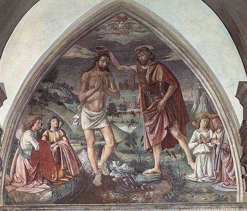 Baptism of Christ, 1473, Domenico Ghirlandaio