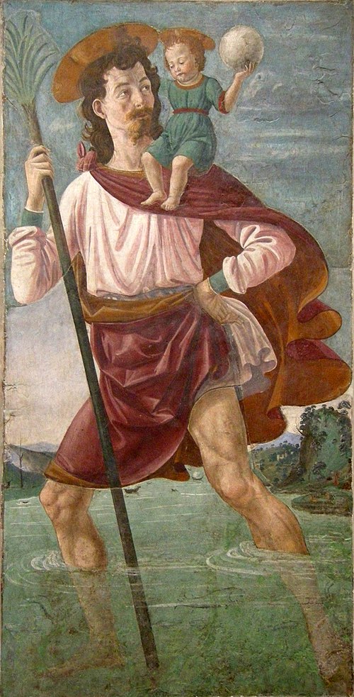 Saint Christophe portant l'Enfant Jésus, 1473, Domenico Ghirlandaio