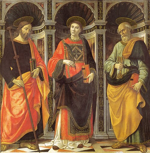 Saints Stephen, James, and Peter, 1493, Domenico Ghirlandaio