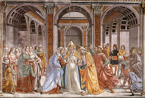 Mariage de la Vierge, 1450, Domenico Ghirlandaio