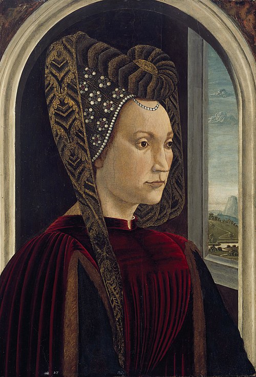Presumed Portrait of Clarice Orsini, Wife of Lorenzo the Magnificent, 1490, Domenico Ghirlandaio