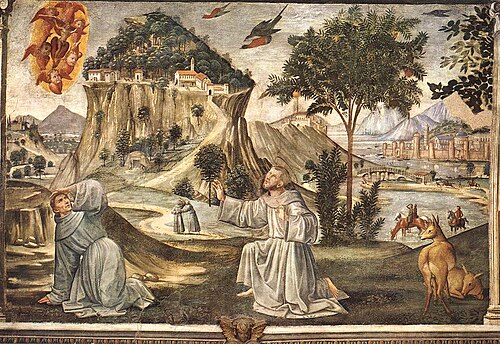 Stigmata of Saint Francis, 1485, Domenico Ghirlandaio