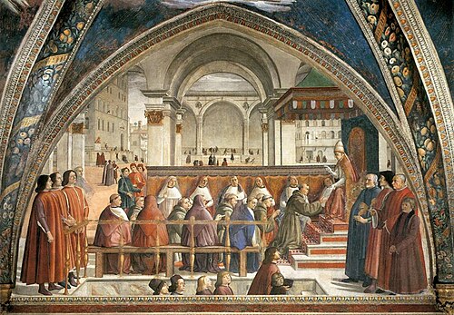 Confirmation of the Franciscan Rule, 1483, Domenico Ghirlandaio