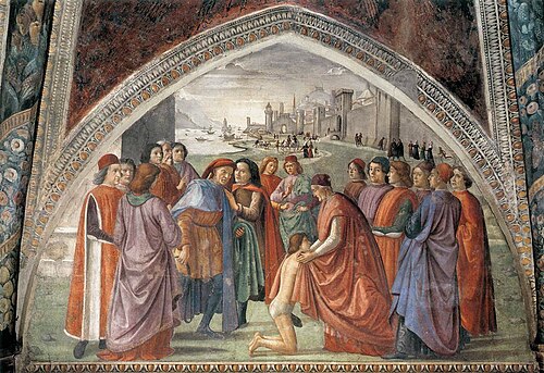 Renunciation of Worldly Goods, 1480, Domenico Ghirlandaio