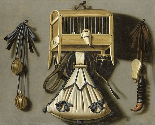 Nature morte d'équipements de chasse, 1678, Johannes Leemans