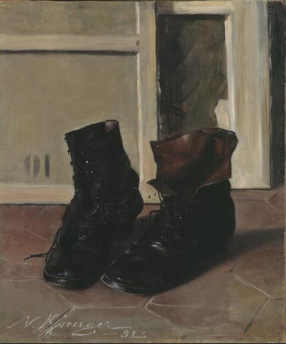 Boots (Still-Life), 1882, Nils Kreuger