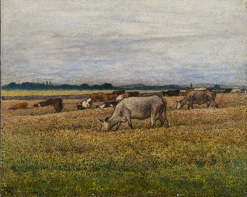 Landscape with Cows, 1901, Nils Kreuger