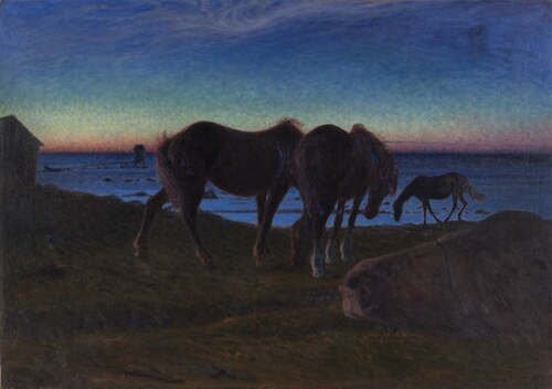Grazing by the Shore, 1900, Nils Kreuger