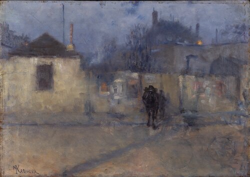 Street in Montparnasse, Paris, 1884, Nils Kreuger