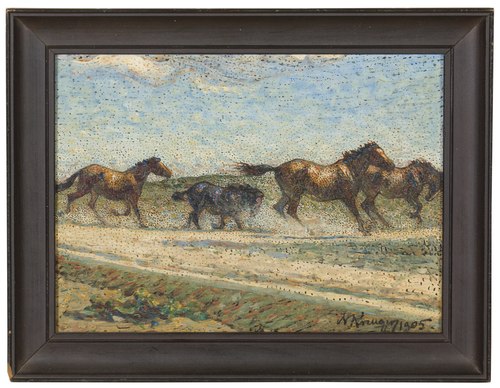 Horses at Large, 1905, Nils Kreuger