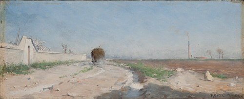 The Hay Cart by the Wall, 1884, Nils Kreuger